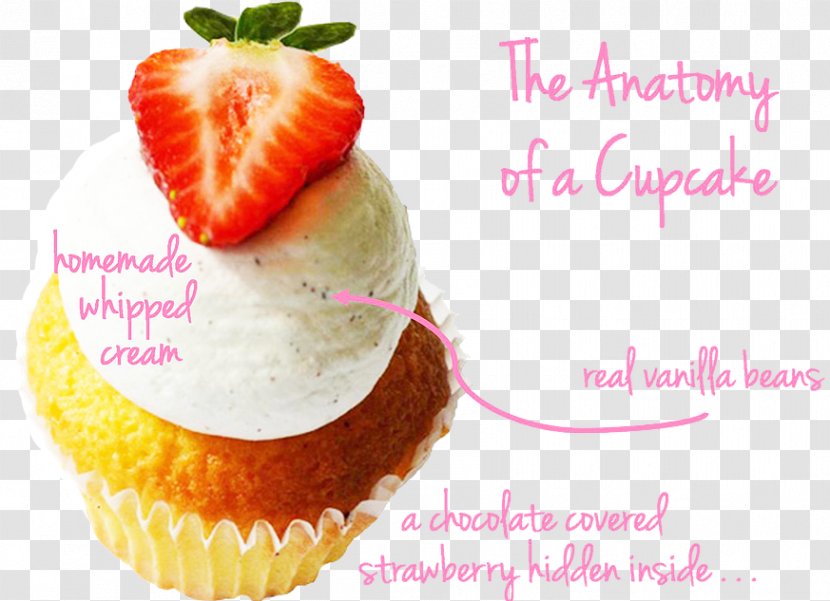 Cupcake Cheesecake Muffin Buttercream - Strawberries - Strawberry Transparent PNG