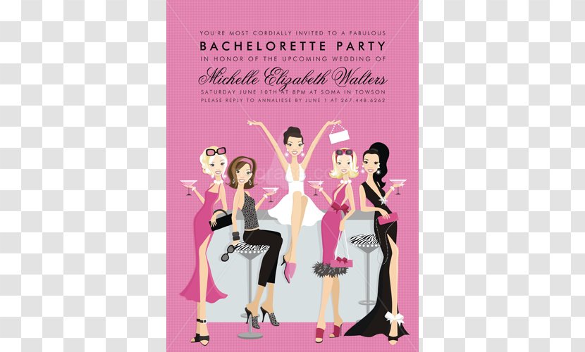 Wedding Invitation Bachelorette Party Bridal Shower Birthday - Cocktail Transparent PNG