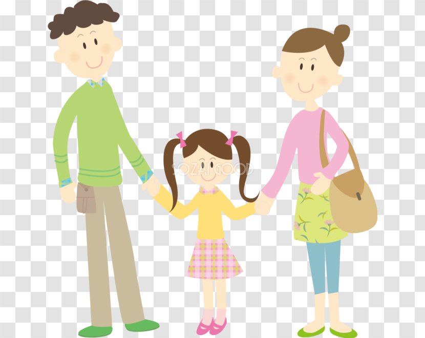 Mother お父さん Clip Art - Frame - Father And Children Transparent PNG