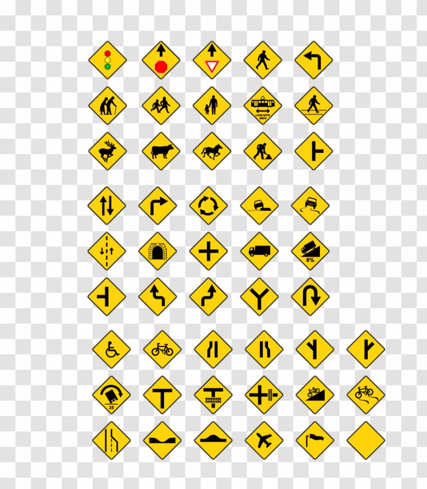 Paper Sticker Icon - Triangle - Traffic Signs Transparent PNG