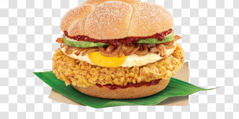 Nasi Lemak Hamburger Singaporean Cuisine Bandung - Breakfast Sandwich - Menu Transparent PNG