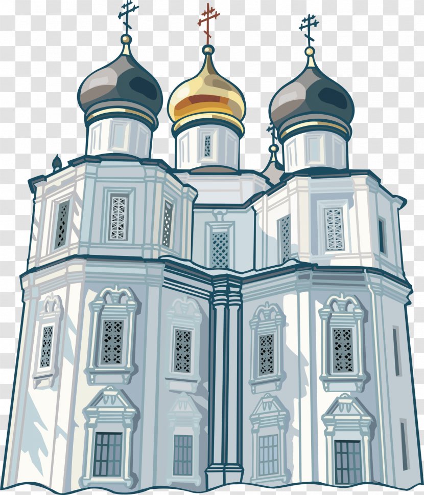 Temple Our Lady Of Kazan Church Clip Art - Building - Castle Transparent PNG