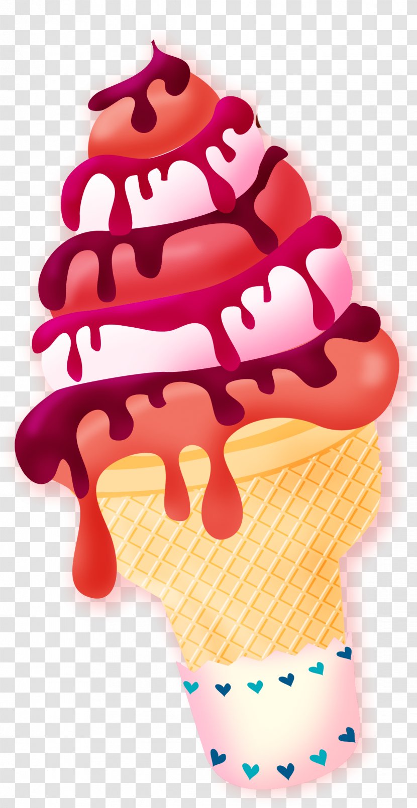 Ice Cream Cake Milkshake Cone - Speech Balloon - Illustration Transparent PNG