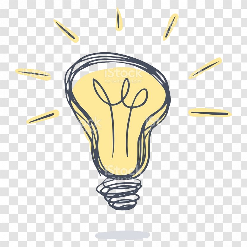 Drawing Clip Art - Yellow - Lightbulb Transparent PNG