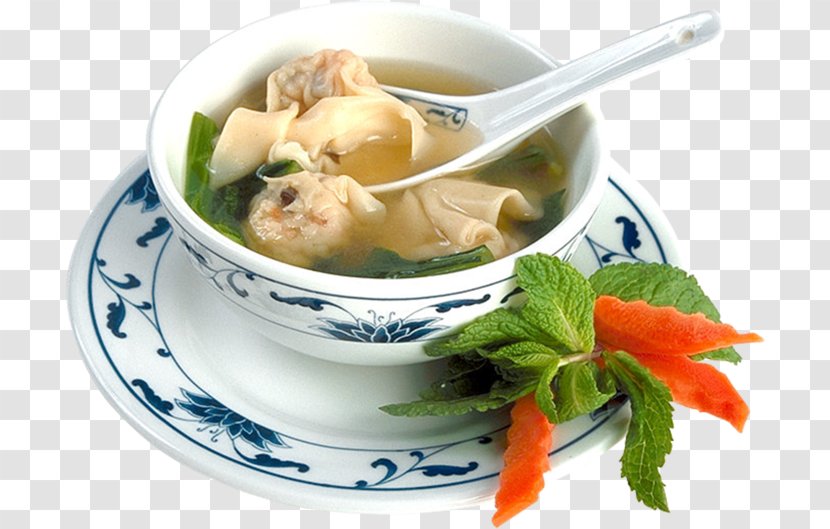 Wonton Chinese Cuisine Egg Drop Soup Fried Rice Chicken - Southeast Asian Food Transparent PNG