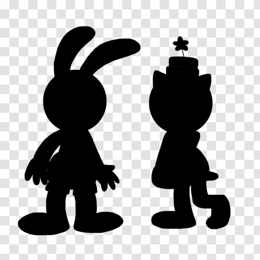 Oswald The Lucky Rabbit Walt Disney Animation Studios Silhouette Vertebrate - Joint Transparent PNG