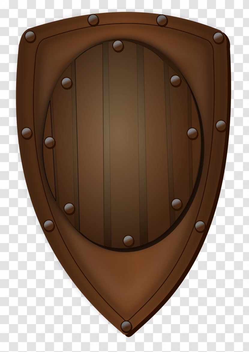 Shield Weapon Clip Art - Brown Transparent PNG