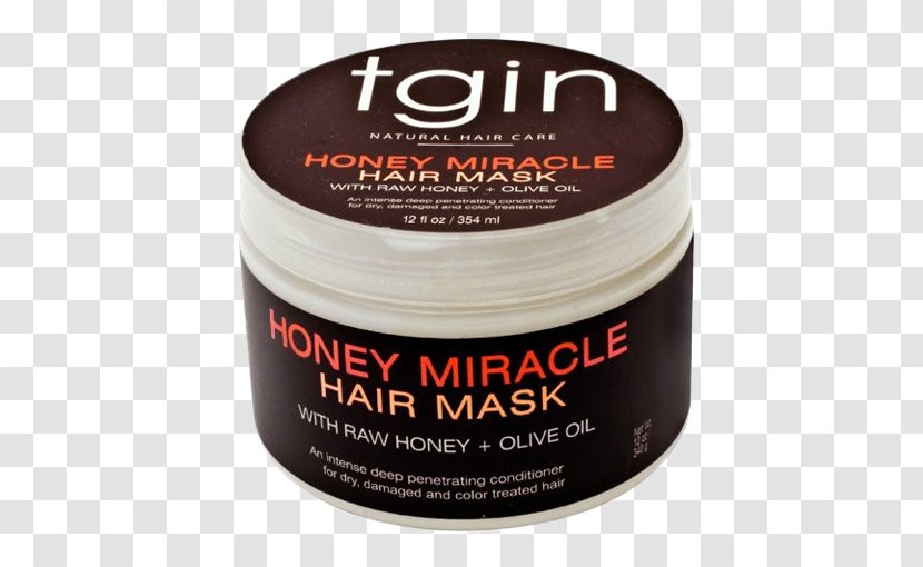 Tgin Honey Miracle Hair Mask Conditioner Moisturizer Frizz - Cream Transparent PNG
