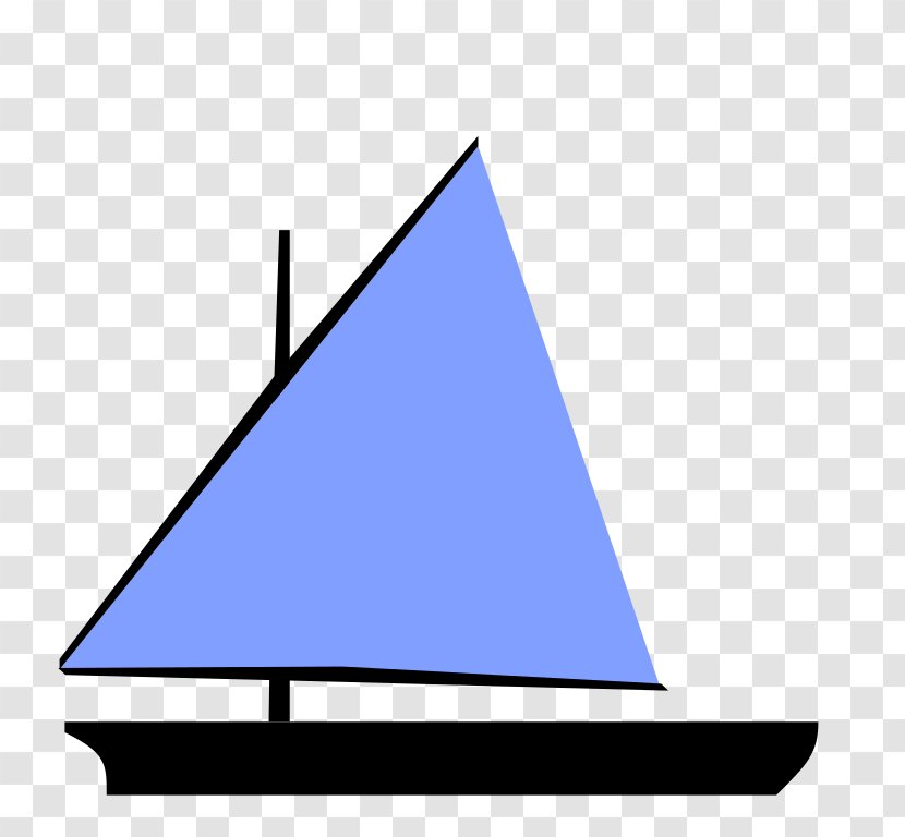 Sail Plan Crab Claw Sailing Rigging - Unstayed Mast Transparent PNG