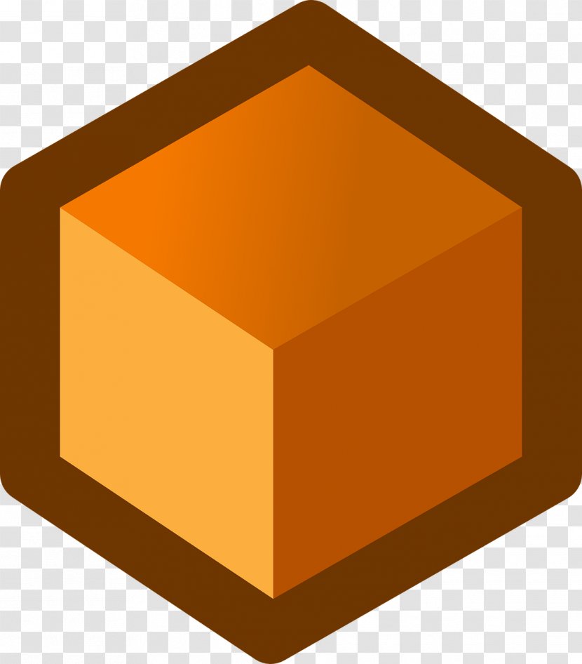 Cube Three-dimensional Space Orange Clip Art - Rubik S - Dice Transparent PNG