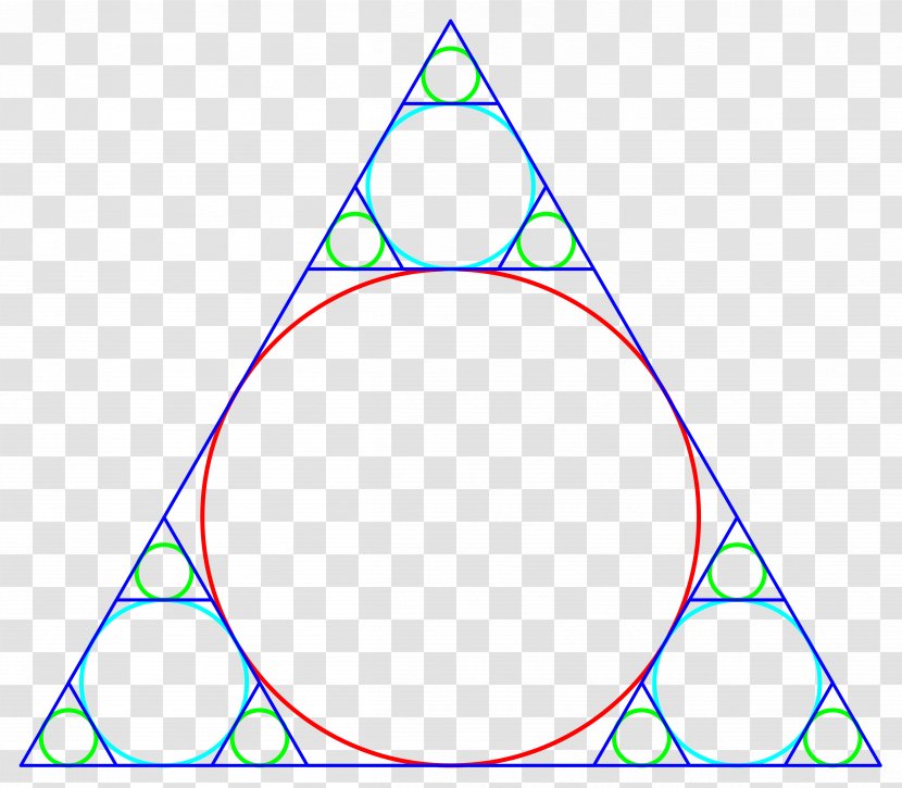 Sierpinski Triangle Point Incircle And Excircles Of A - Isosceles Transparent PNG