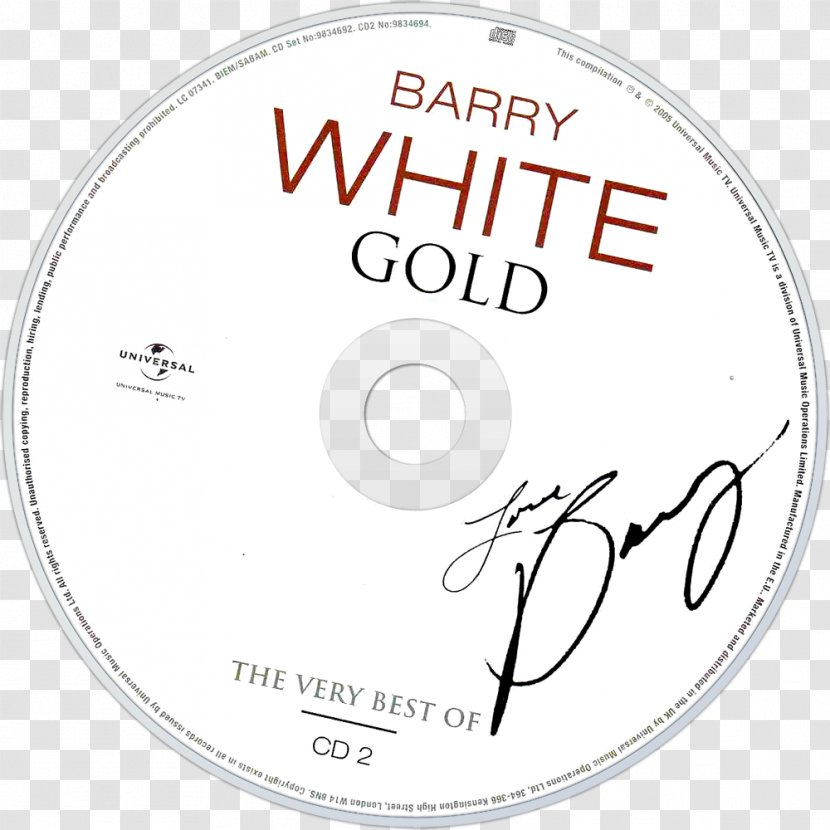 Gold: The Very Best Of Barry White Compact Disc Brand - Design Transparent PNG