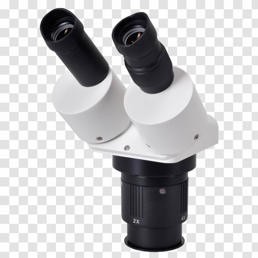 Omano Dual-Power Stereo Microscope Optical OM2040-V6 20X / 40X Dual Power Boom - Laboratory - Eyepiece Transparent PNG