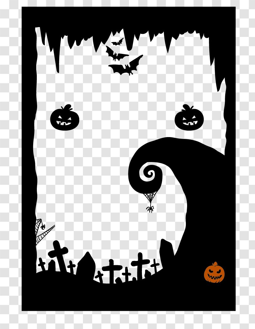 Wedding Invitation Halloween Costume Party Poster - Vector Frame Transparent PNG