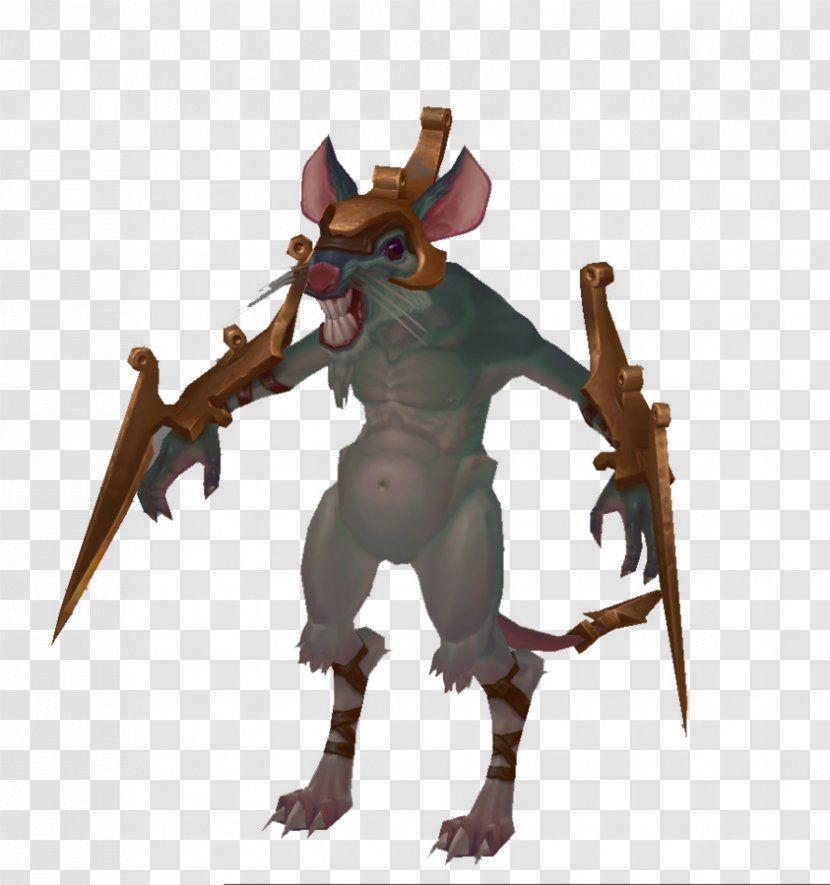 Rat Mercenary Monster Goblin Figurine - Toy Transparent PNG