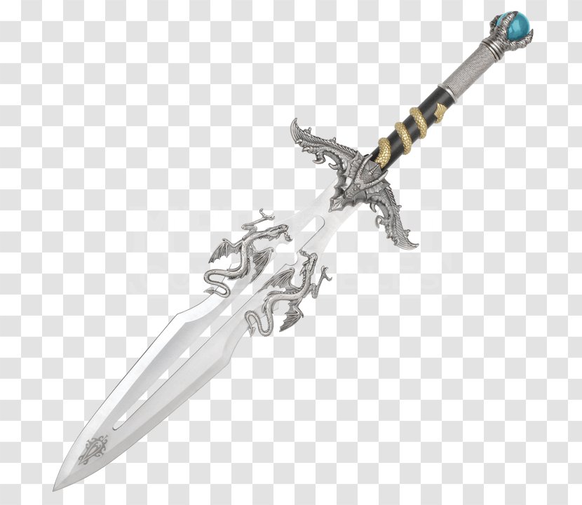 Knife Dragon Fantasy Sword Katana Scabbard - Cuba Transparent PNG