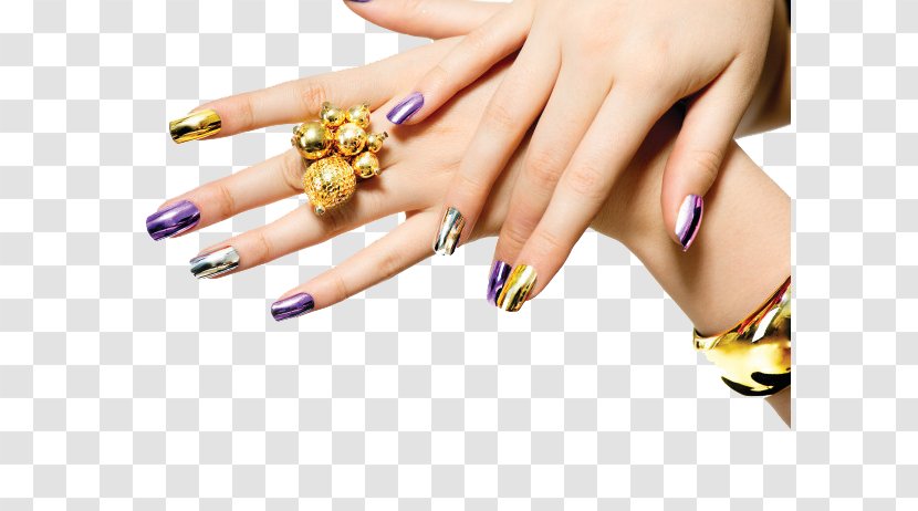 Nail Polish Gel Nails Manicure Salon - Hand Transparent PNG
