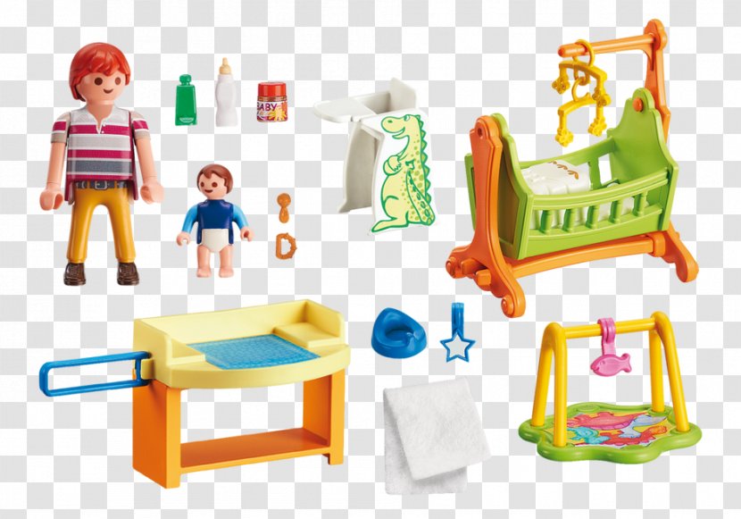 Playmobil 6644 City Life Zoo Alligator With Babies Baby Room Cradle Dollhouse Toy Transparent PNG