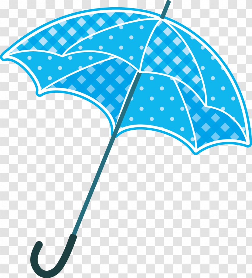 Cute Umbrella With A Polka Dot And Gingham Check P - Blog Transparent PNG