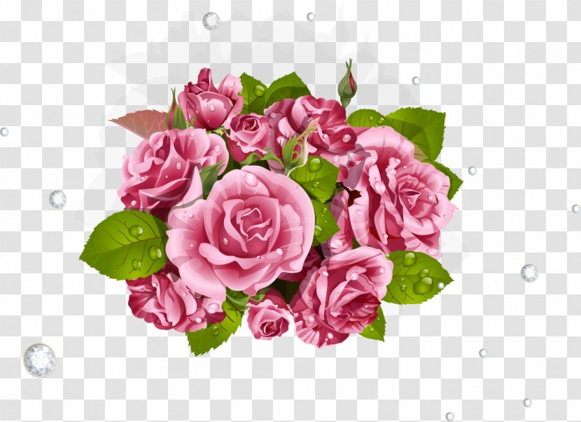 Garden Roses Cabbage Rose Clip Art - Heart - Flower Transparent PNG