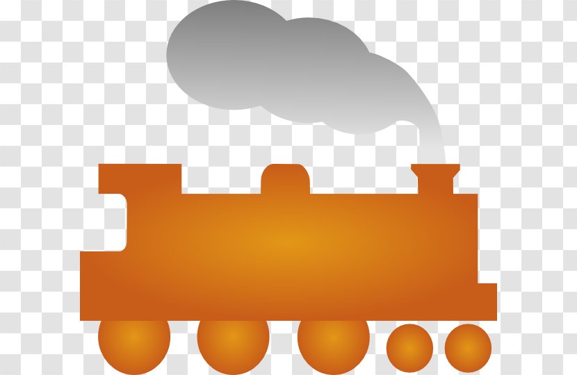 Thomas Train Rail Transport Passenger Car Clip Art - Silhouette - Yellow Cliparts Transparent PNG