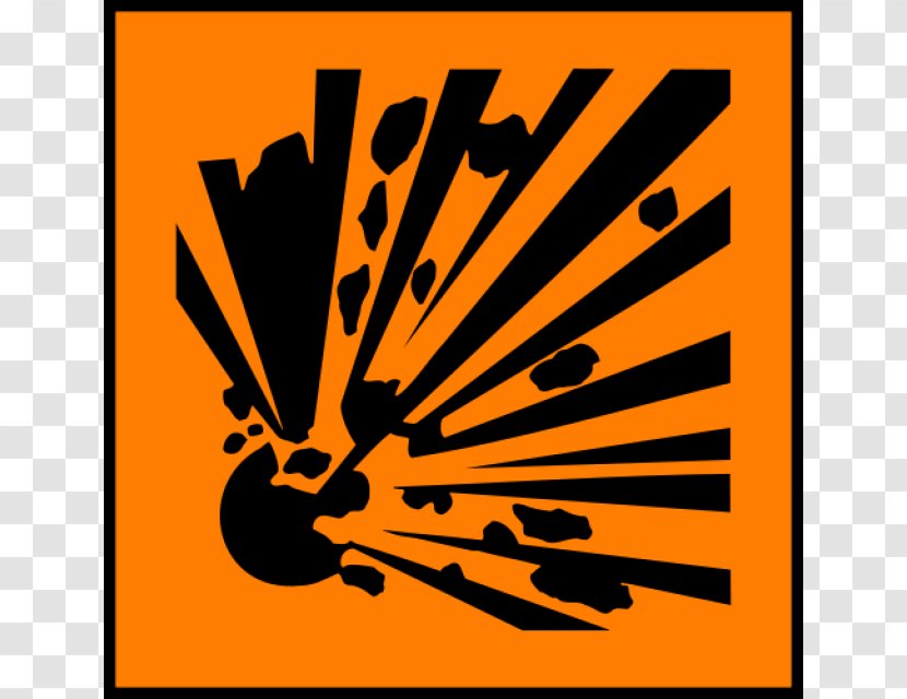 Hazard Symbol Explosion Dangerous Goods Explosive Material - Ghs Pictograms - Signs Transparent PNG