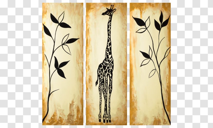 Giraffe Modern Art Painting Picture Frames - Giraffidae Transparent PNG