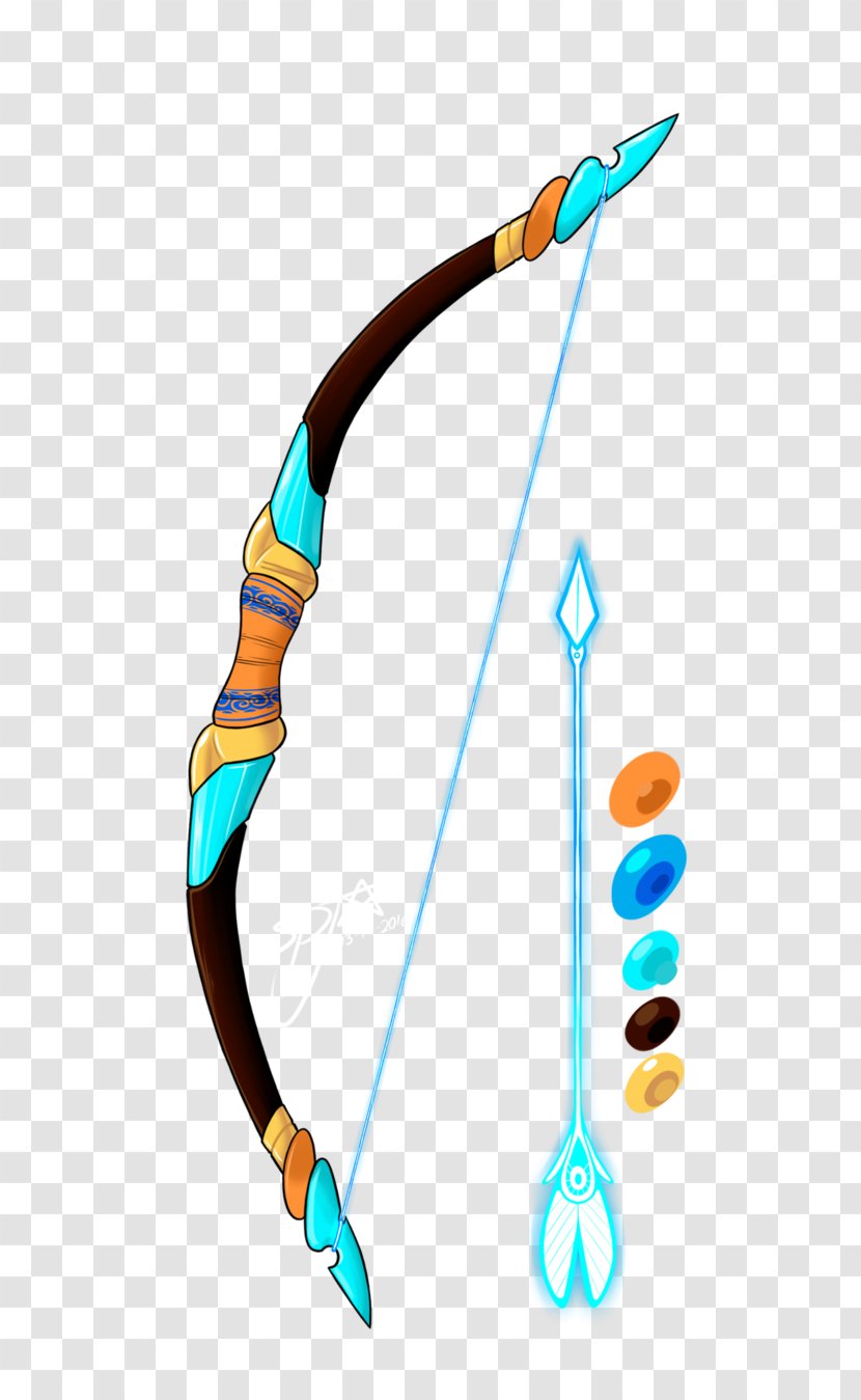 Bow And Arrow Ranged Weapon Longbow - Art Transparent PNG