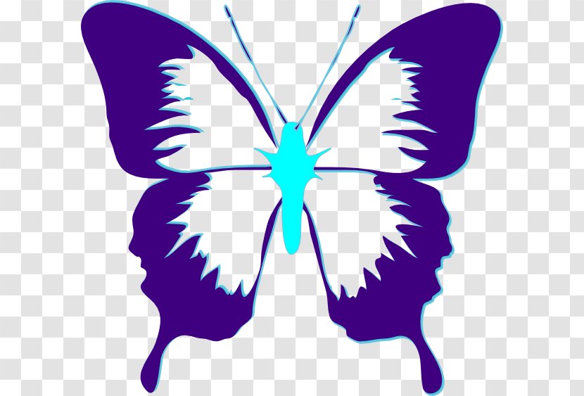 Butterfly Clip Art - Turquoise - Teal Transparent PNG