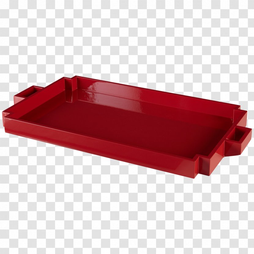 Rectangle Tray - Red - Angle Transparent PNG