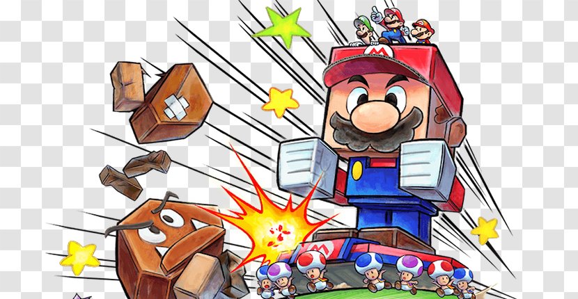 Mario & Luigi: Paper Jam Superstar Saga Bowser's Inside Story Bros. - Bros Transparent PNG