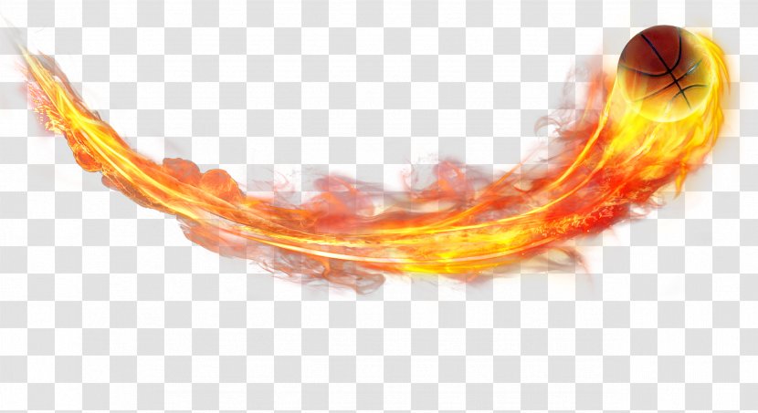 Basketball Light Fire Flame - High Definition Television - HD Layered Material With A Fire-free Pull Transparent PNG