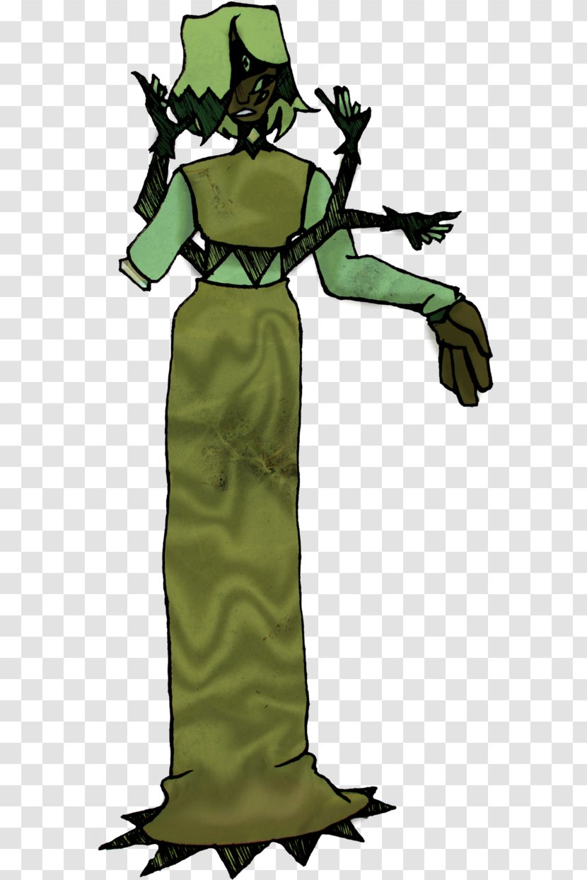 Green Tree - Dress - Robe Gown Transparent PNG