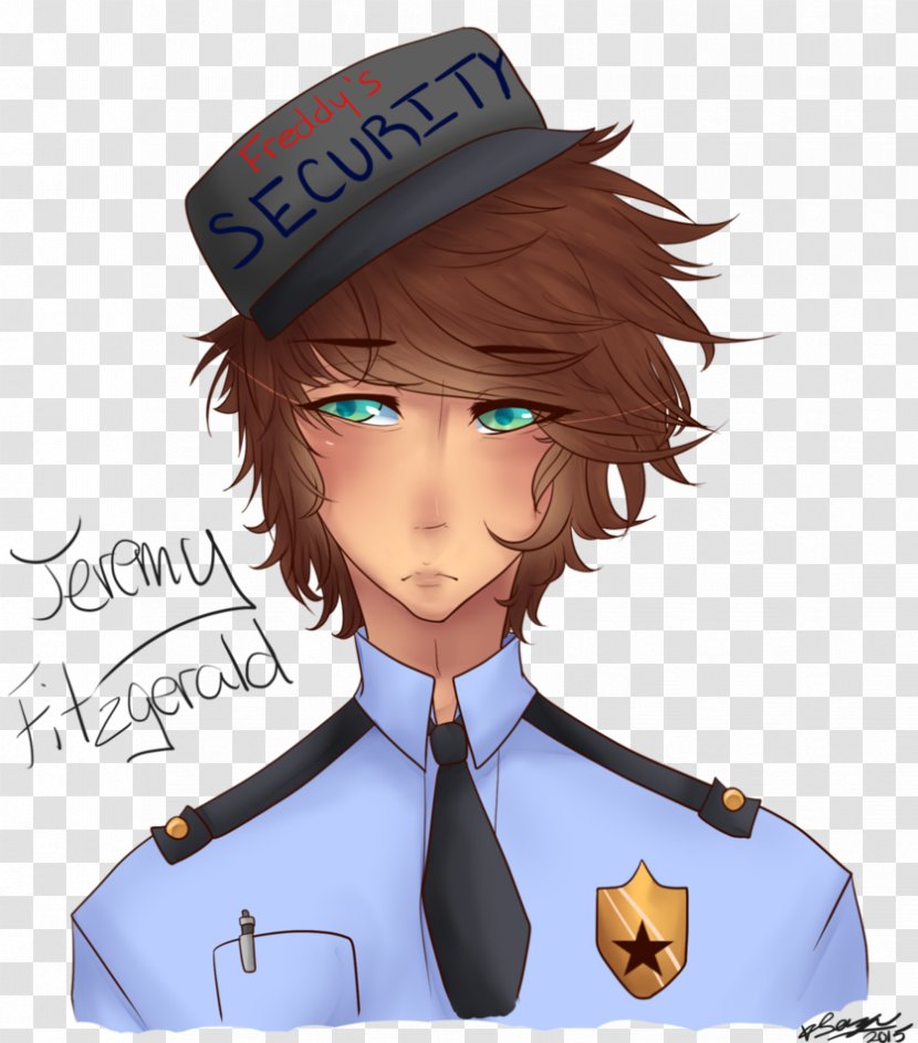 Five Nights At Freddy's 2 Security Guard Pizzaria - Flower - Mike Transparent PNG
