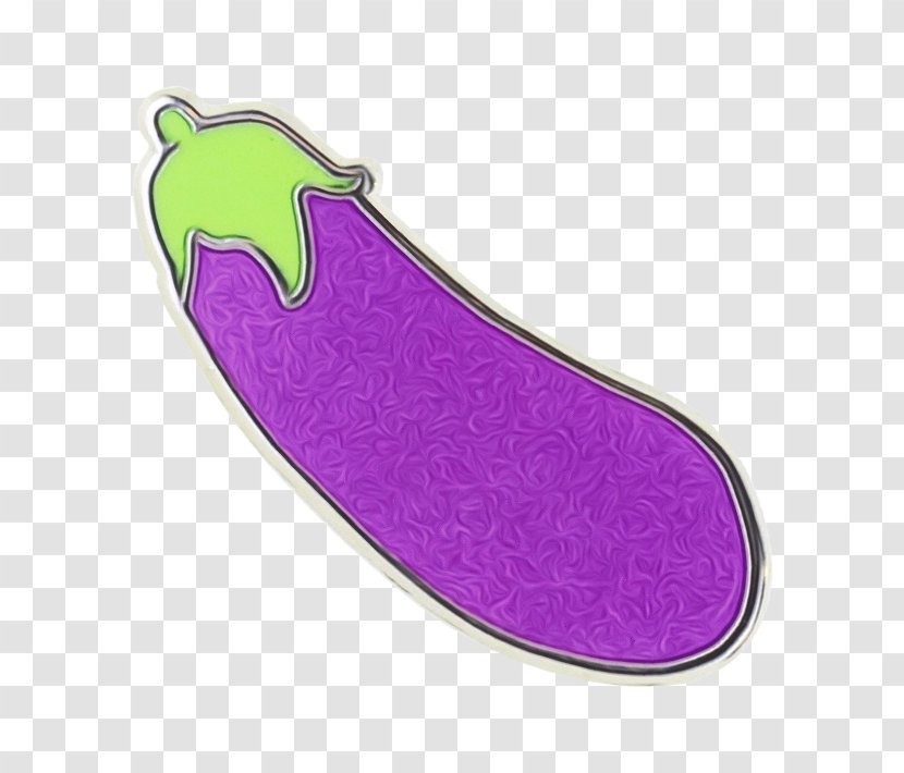 Eggplant Emoji - Violet - Purple Transparent PNG