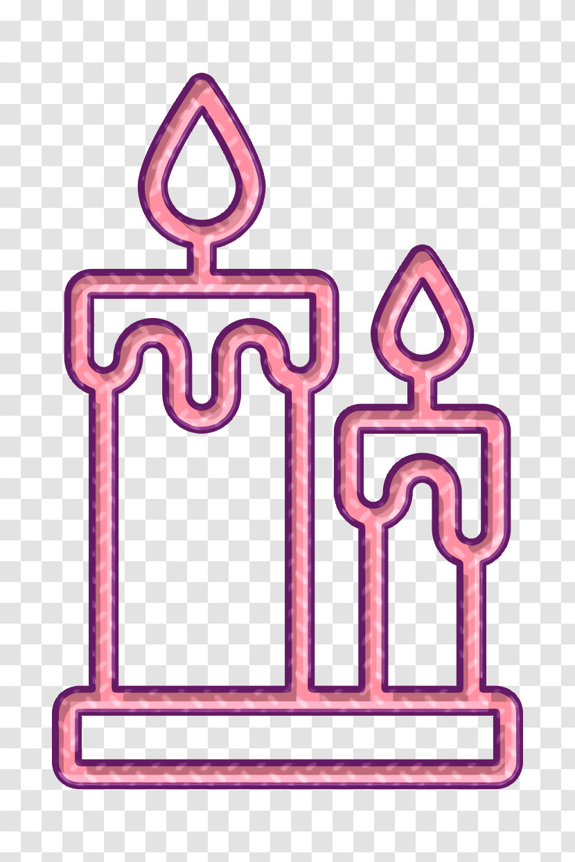 Restaurant Elements Icon Candles Icon Transparent PNG