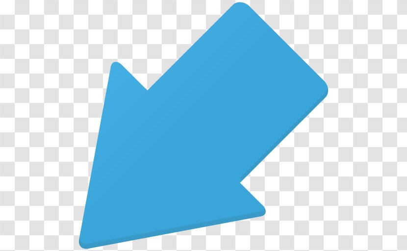 Blue Angle Aqua Yoga Mat - Icon Design - Downleft Transparent PNG