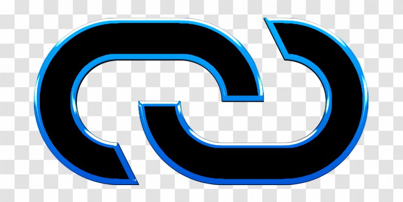 Link Icon - Electric Blue - Symbol Logo Transparent PNG