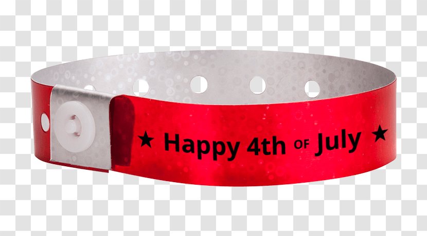 Wristband Plastic Product Design - Silhouette - Holographic Vinyl Red Transparent PNG