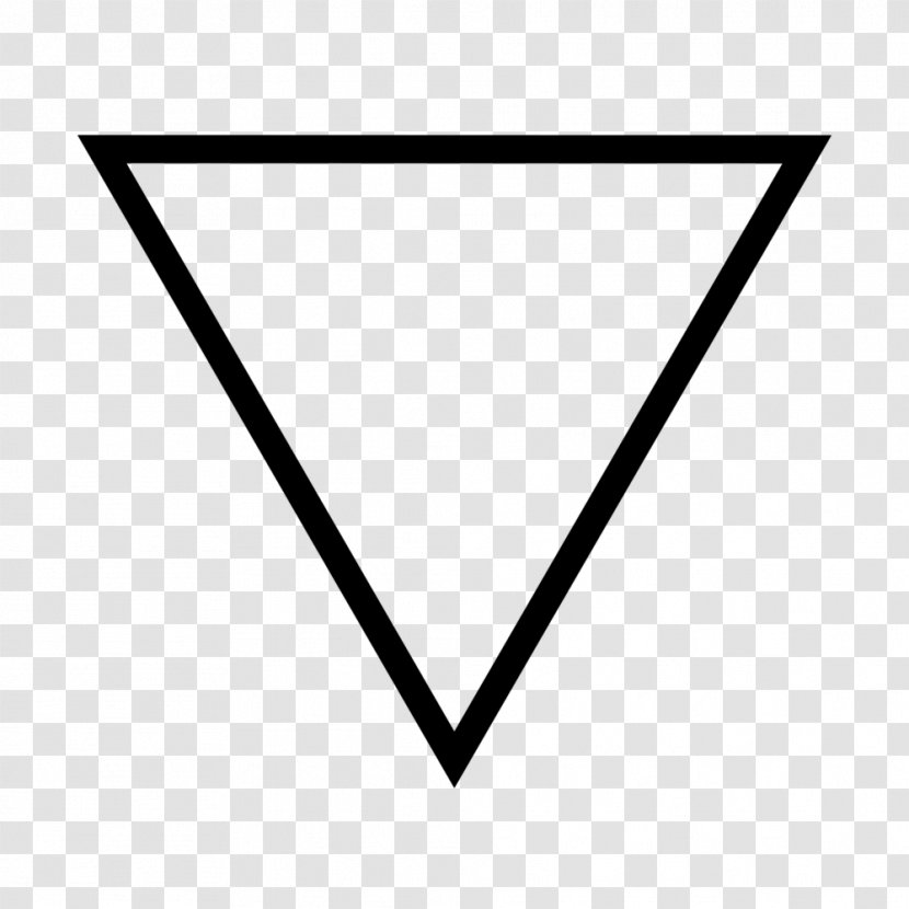 Water Alchemical Symbol Classical Element Alchemy - Triangles Transparent PNG