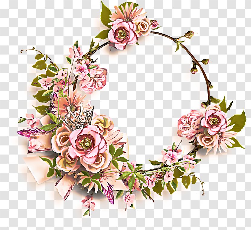 Bouquet Of Flowers Drawing - Wreath - Christmas Decoration Artificial Flower Transparent PNG