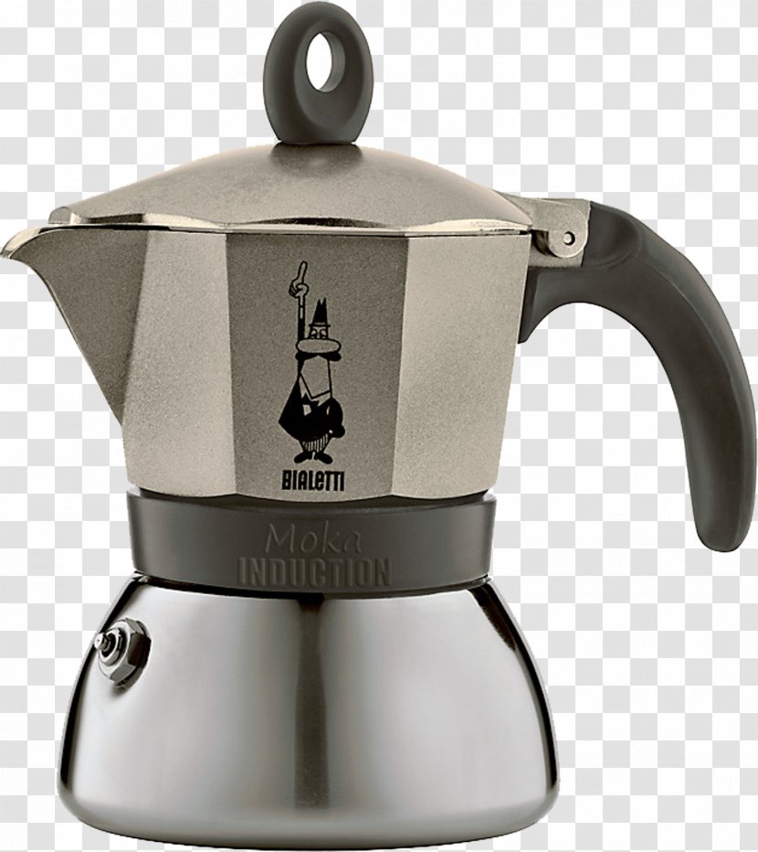 Moka Pot Espresso Coffeemaker Induction Cooking - Brewed Coffee Transparent PNG