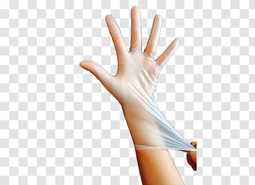 Thumb Medical Glove Rubber Natural - Gloves Transparent PNG
