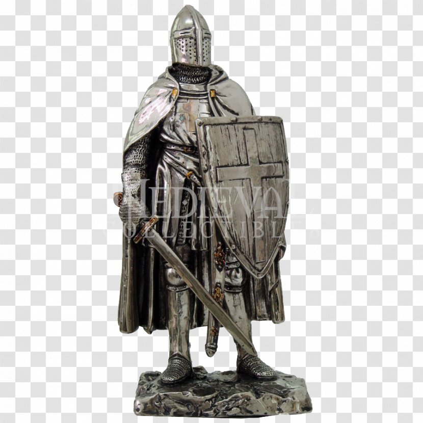 Knight Crusader Crusades Middle Ages Statue - Sculpture Transparent PNG