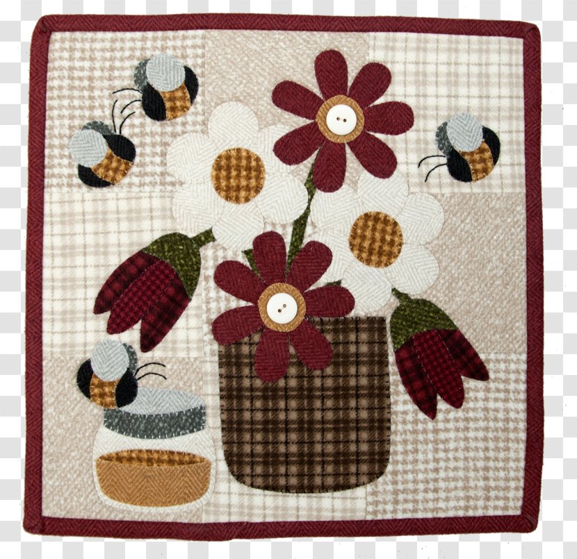 Honey Bee Patchwork Quilting - Quilt Transparent PNG