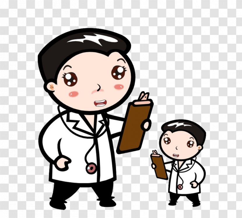 Tenth Doctor Physician Cartoon Medical Record - Handsome Transparent PNG