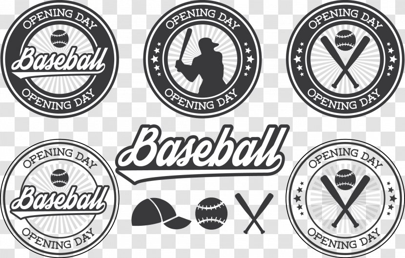 Baseball Bat Opening Day Badge - Vector Transparent PNG