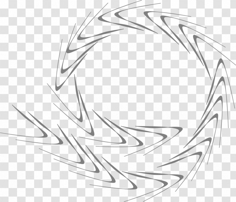 Line Art Drawing White Pattern - Cyclone Transparent PNG