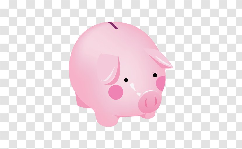Domestic Pig Piggy Bank Clip Art - Pink Transparent PNG