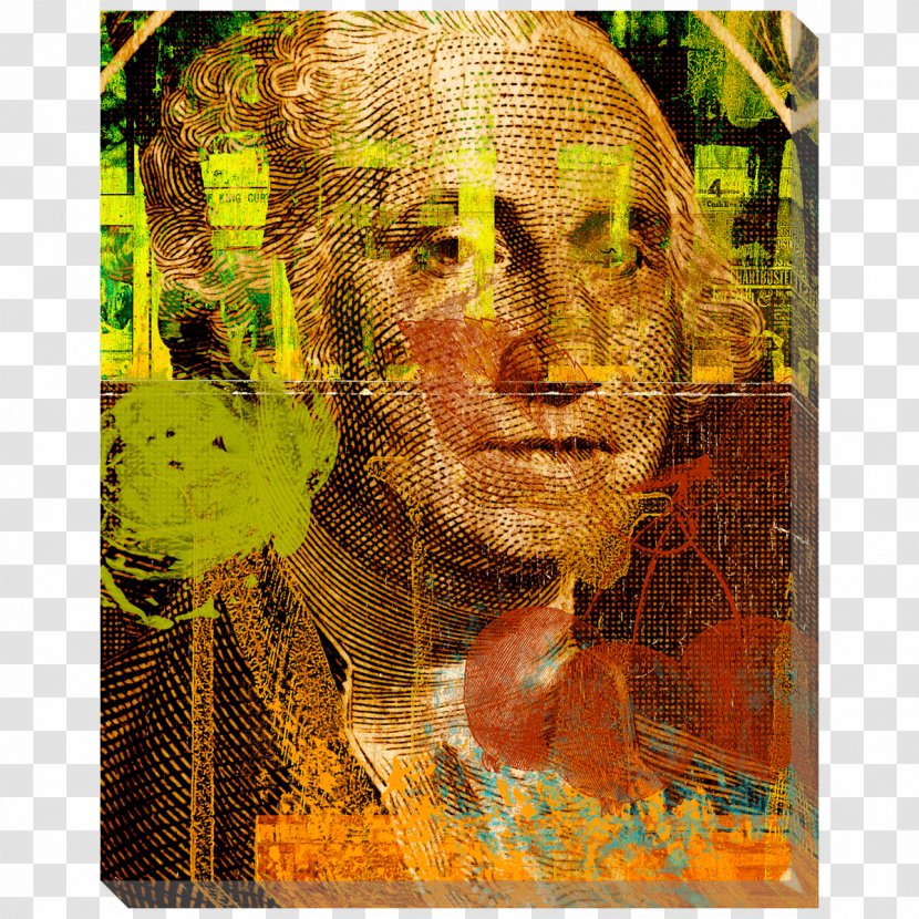 Modern Art Canvas Painting Poster United States One-dollar Bill - Organism Transparent PNG